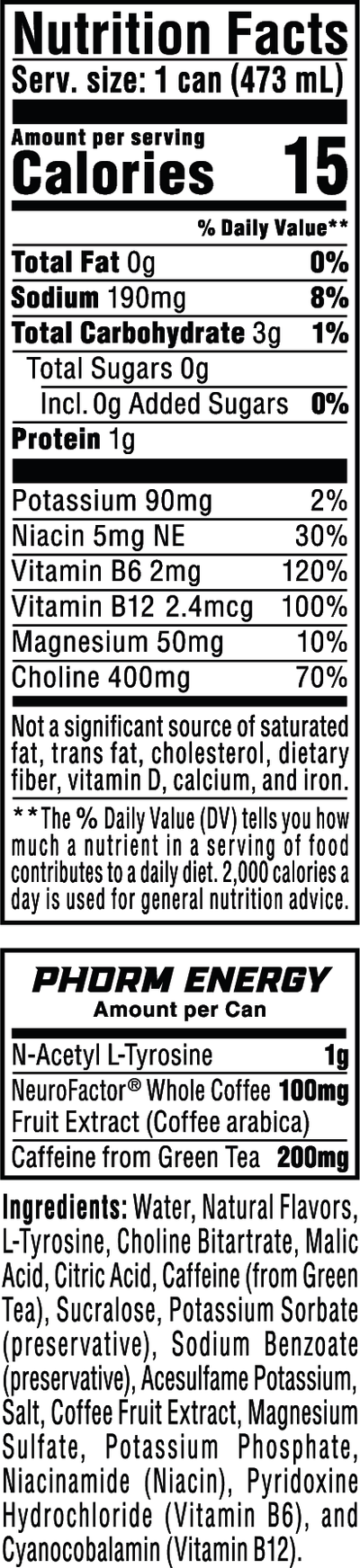 Phorm Energy Orange Fury