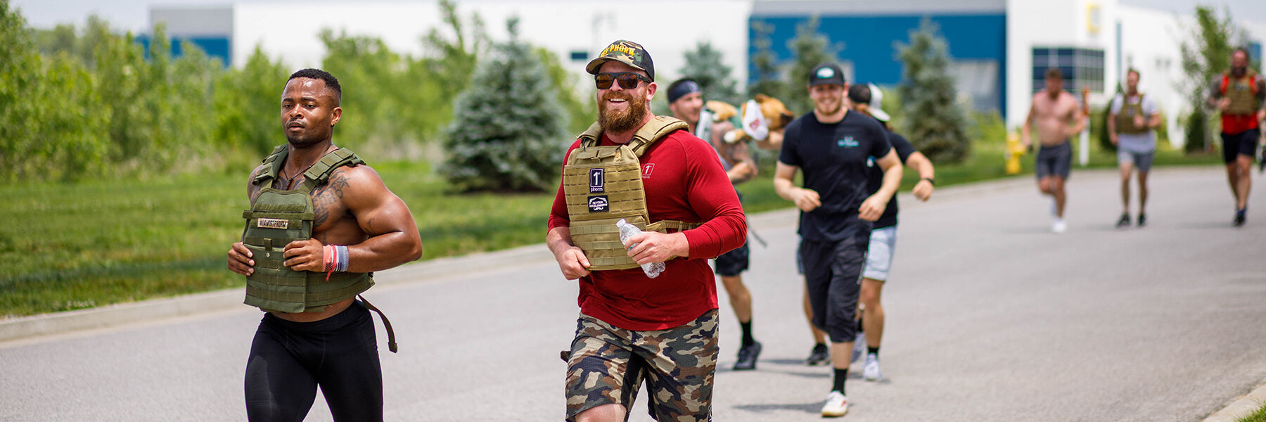 Men Running Outside