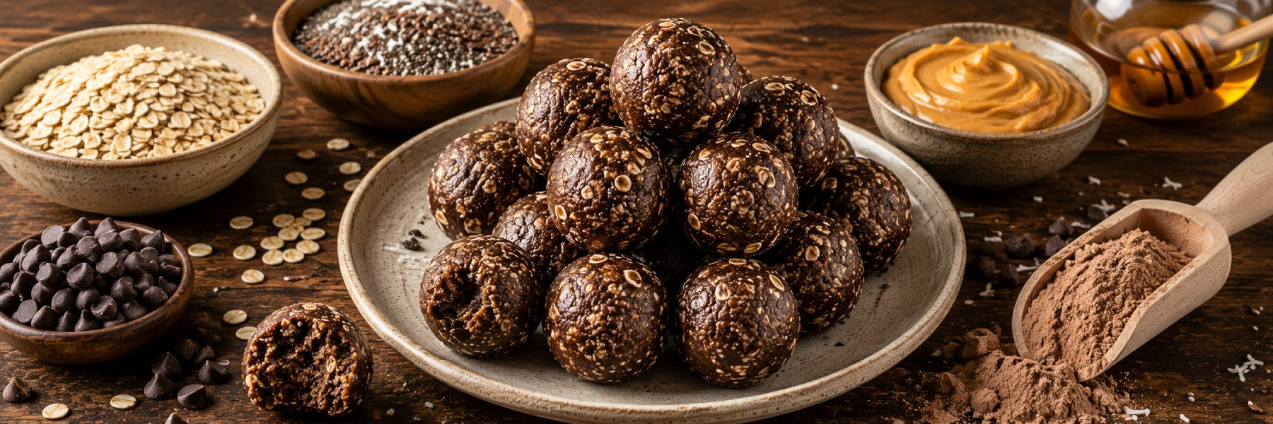 Chocolate Energy Bites: A Healthy Dark Chocolate Snack