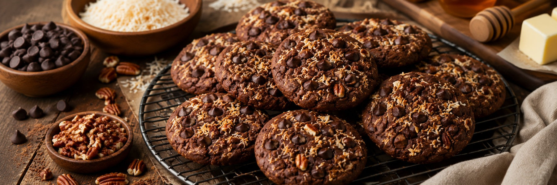 German Chocolate Cookies