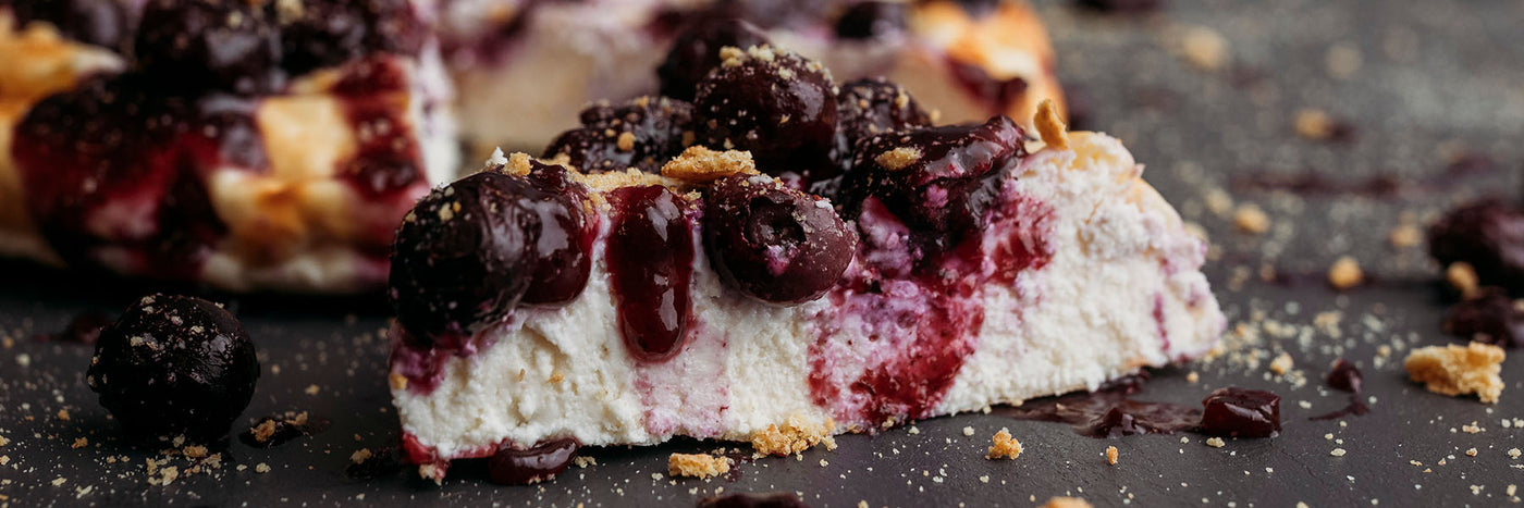 High-Protein Blueberry Cheesecake