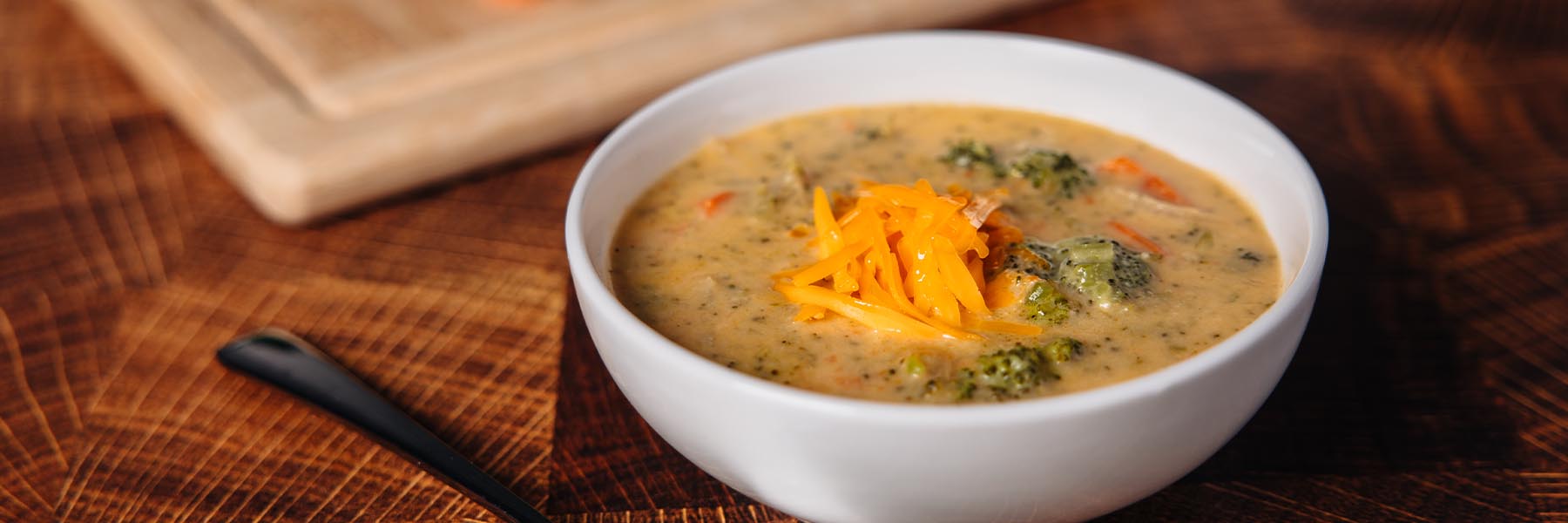 High-Protein Broccoli Cheddar Soup