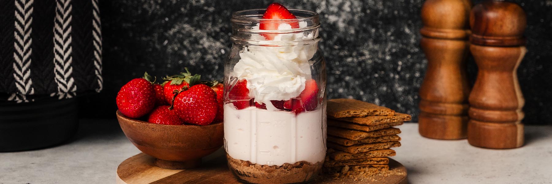 High-Protein Cheesecake Jars