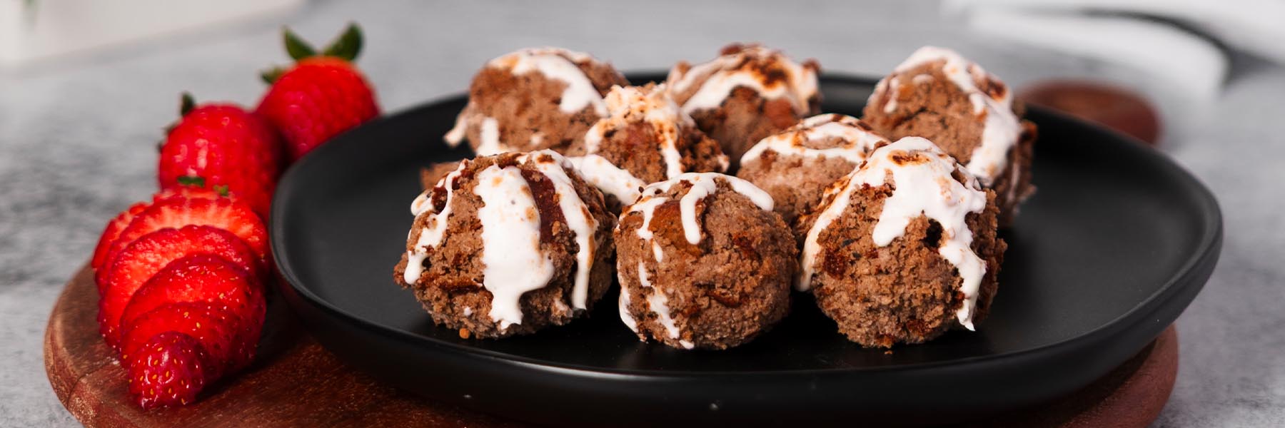 High-Protein Red Velvet Cake Balls