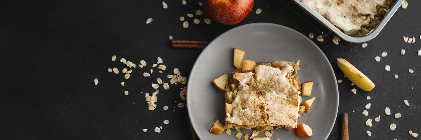 Macro-Friendly Caramel Apple Crisp