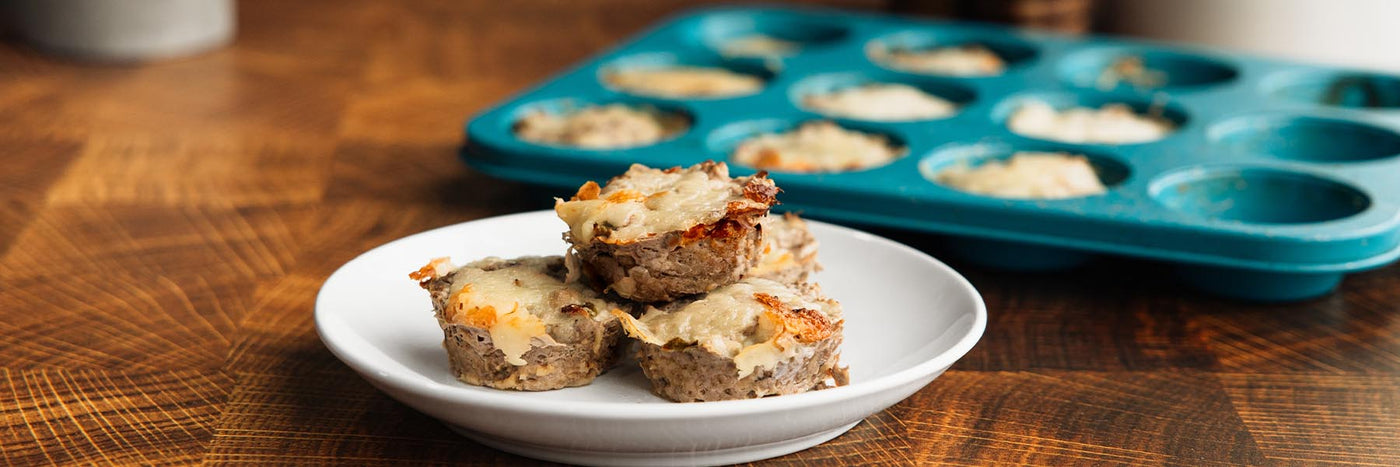 Philly Cheesesteak Muffins