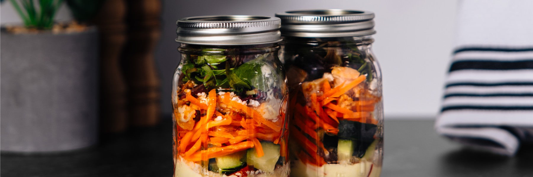 High-Protein Salad in a Jar