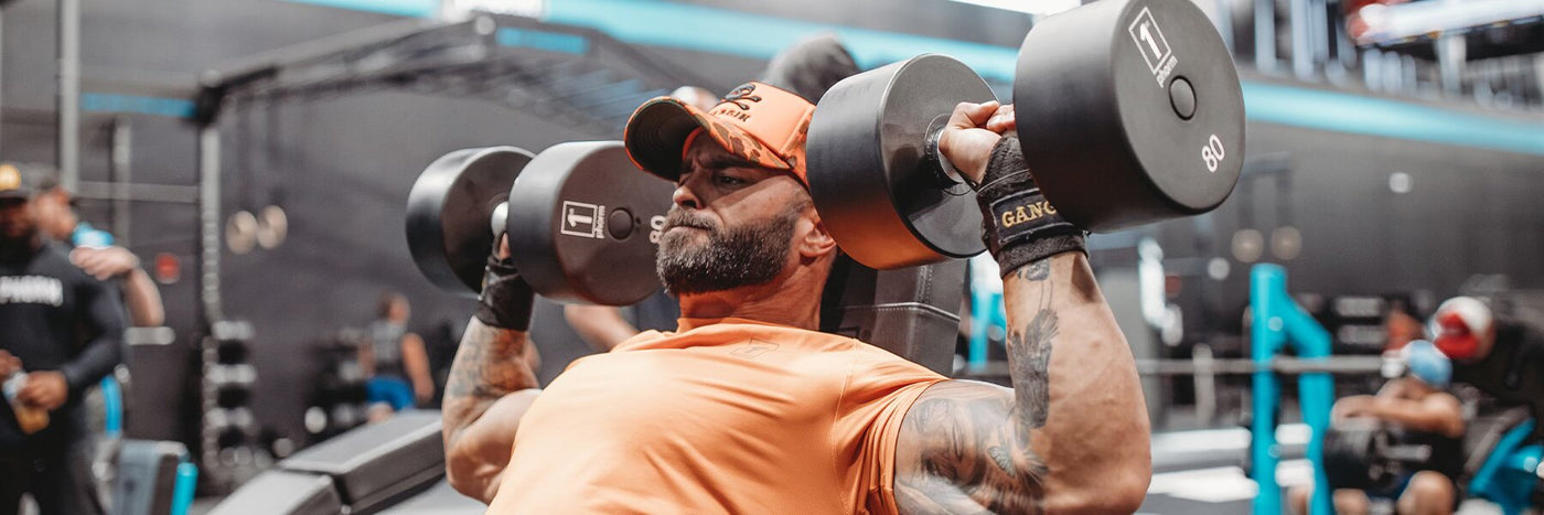 Man Shoulder Pressing