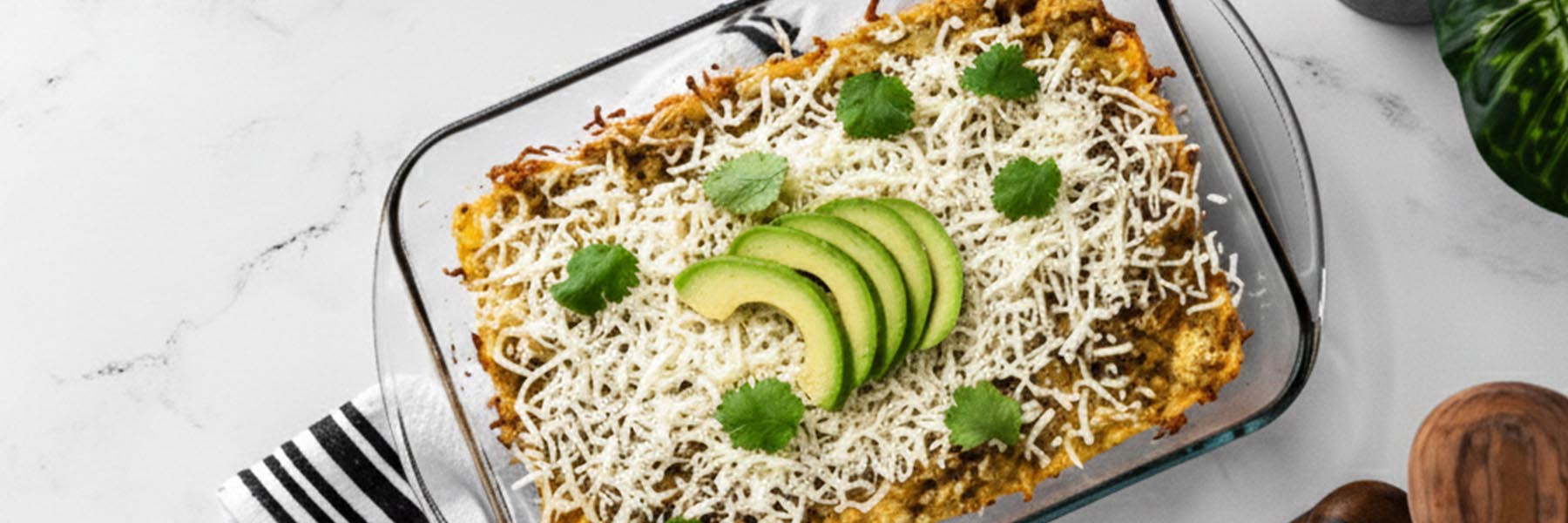 White Chicken Enchilada Casserole