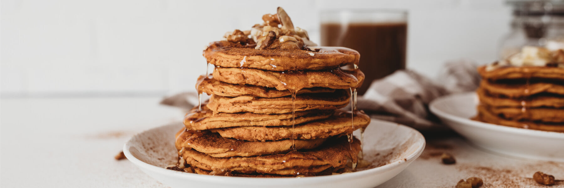 Pumpkin Spice Protein Pancakes Recipe