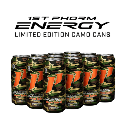 Orange Sunrise Camo Cans