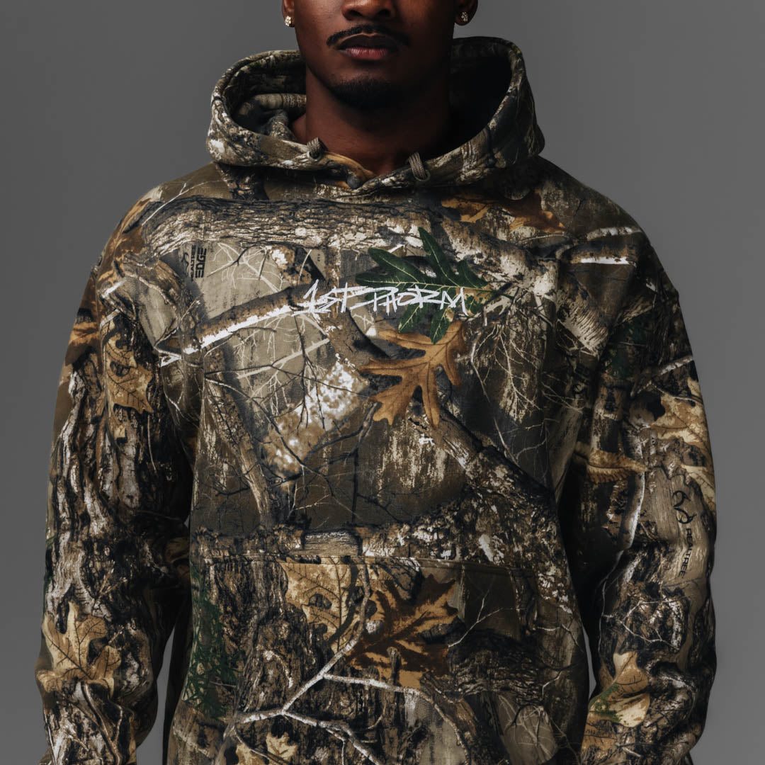 1P Stamped Fleece Hoodie