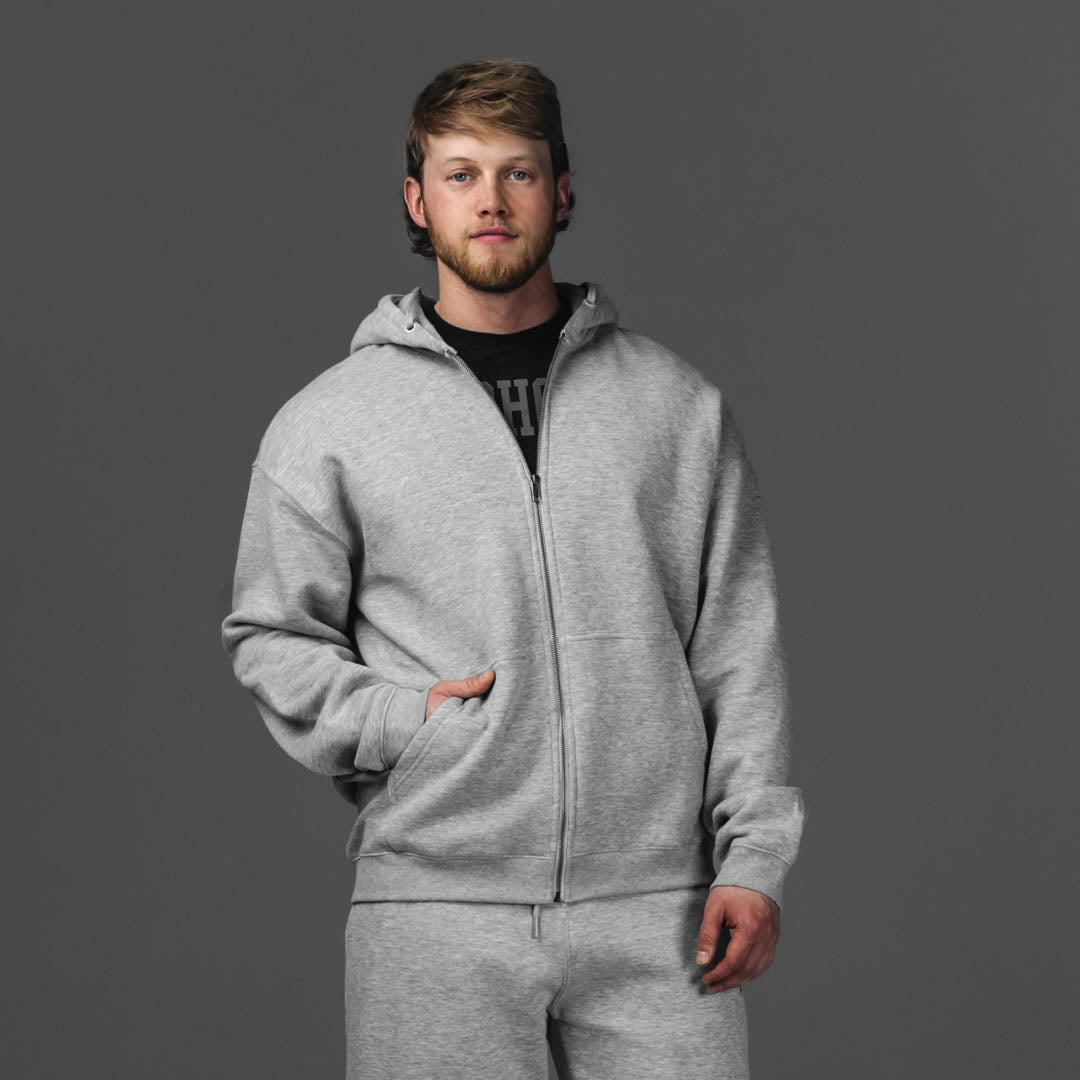 Collegiate Fleece Zip Hoodie | 1st Phorm