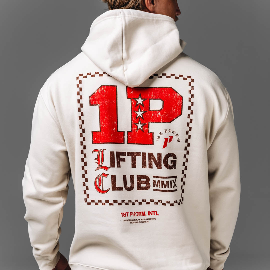 Checked Lifting Club Hoodie