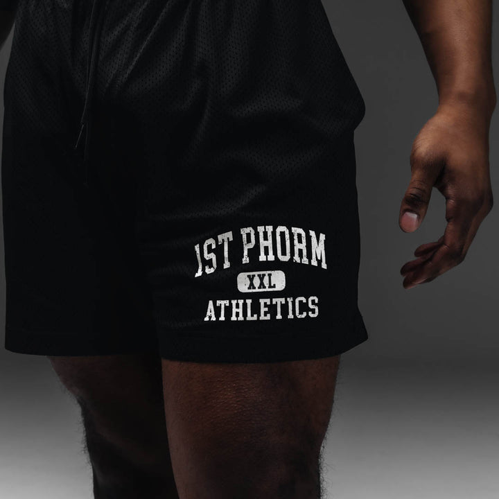 ★ Phyps Department★ Lightweight Nylon Shorts Black PFM1SO 1P Athletics Gym Short | 1st Phorm