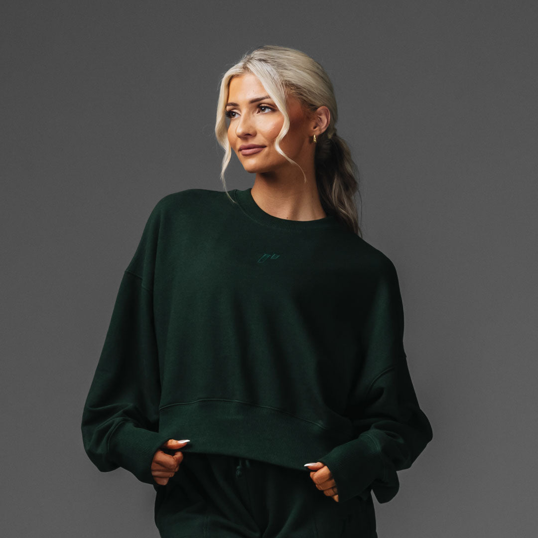 Classic Cropped Crew Sweatshirt – 1st Phorm