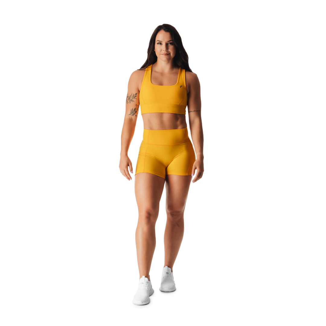 Maria's HIGH-IMPACT Sport Bra- Fluorescent Yellow – PRUMATT