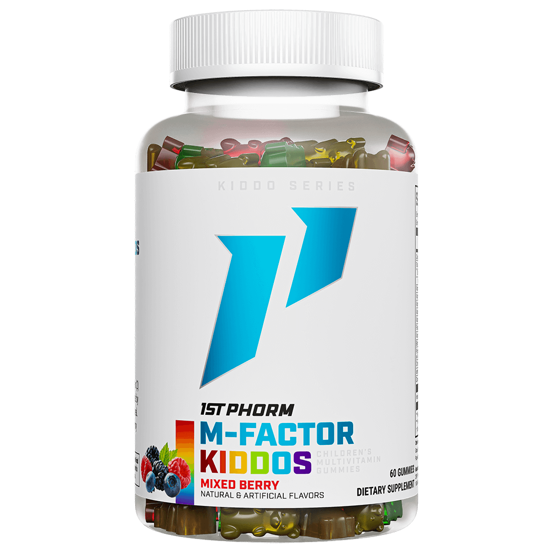 kids vitamins with d magnesium zinc amd l-carnitine M-Factor Kiddos Mixed Berry SmartyPants Kids Multivitamin Gummies L-Carnitine 3000 - 20 promo-winter-skin Size:30