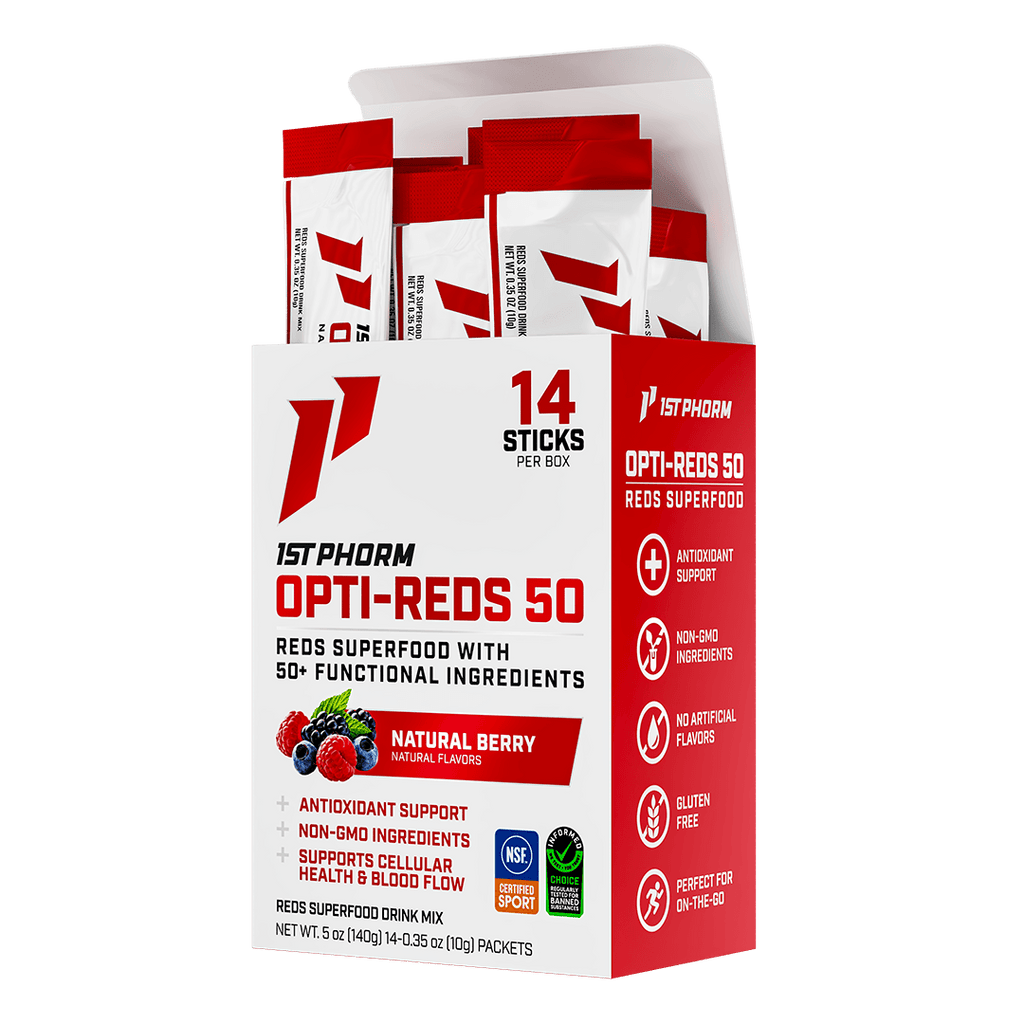 Opti-Reds 50 Stick Packs | Red Superfood Powder | 1st Phorm