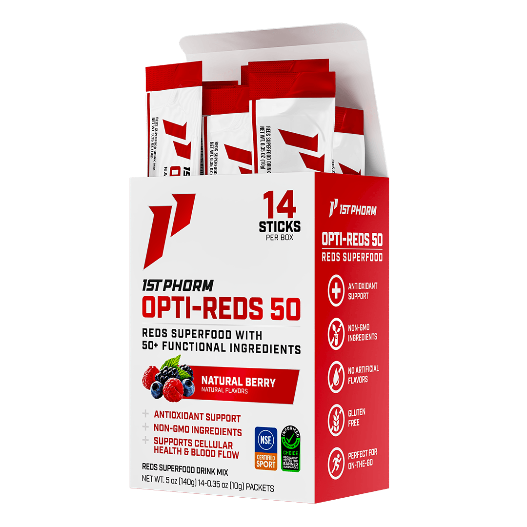 Opti Reds Opti-Reds 50 Stick Packs | Red Superfood Powder – 1st Phorm