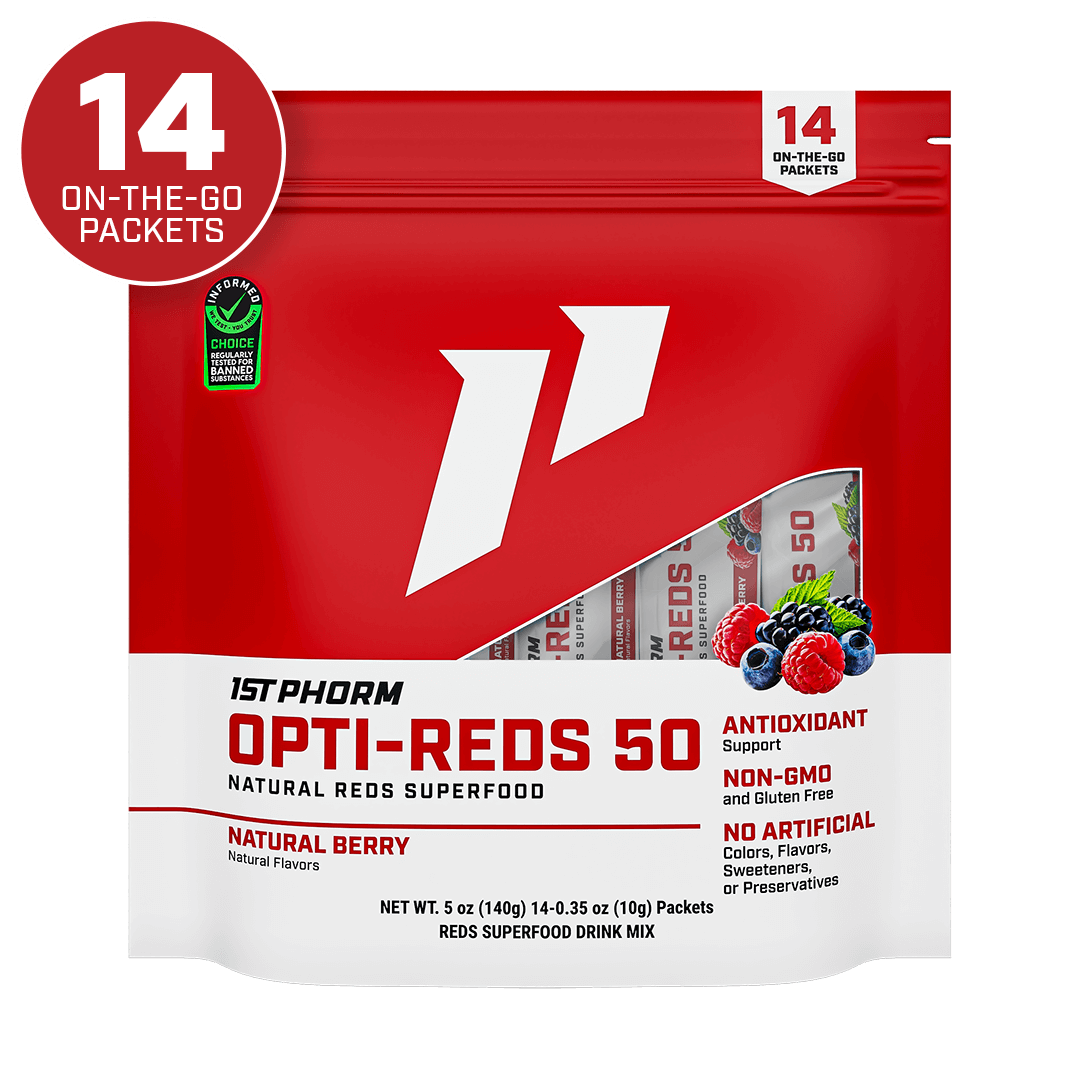 Opti-Reds 50 Stick Packs | Red Superfood Powder – 1st Phorm