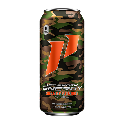 Orange Sunrise Camo Cans