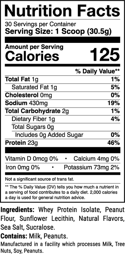 Phormula-1 Salted Peanut Butter
