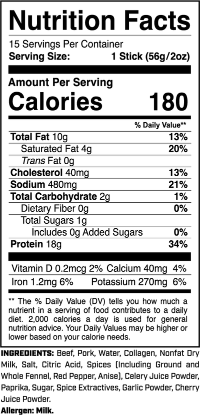 Protein Sticks Italian Style