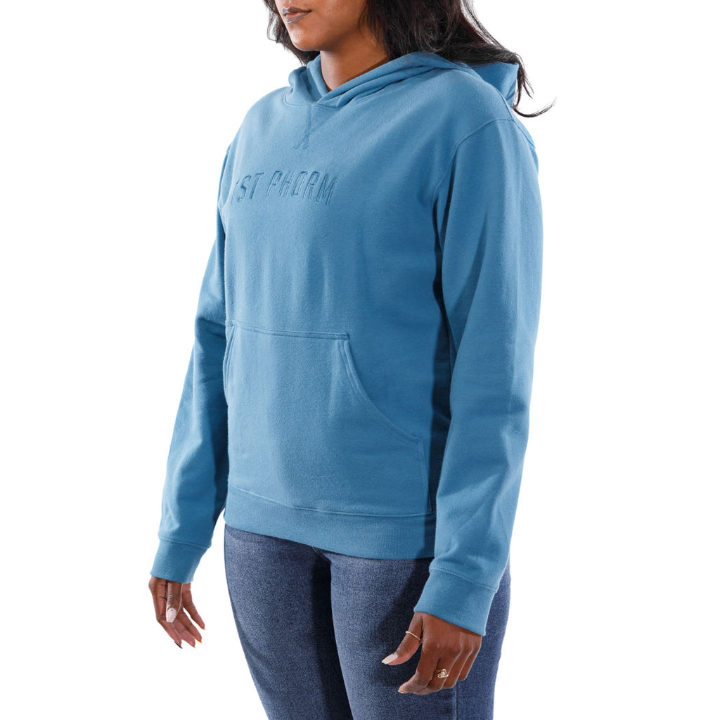 Womens Energy Hoodie | Size Small in Blue Steel | Cotton/Spandex by 1st Phorm