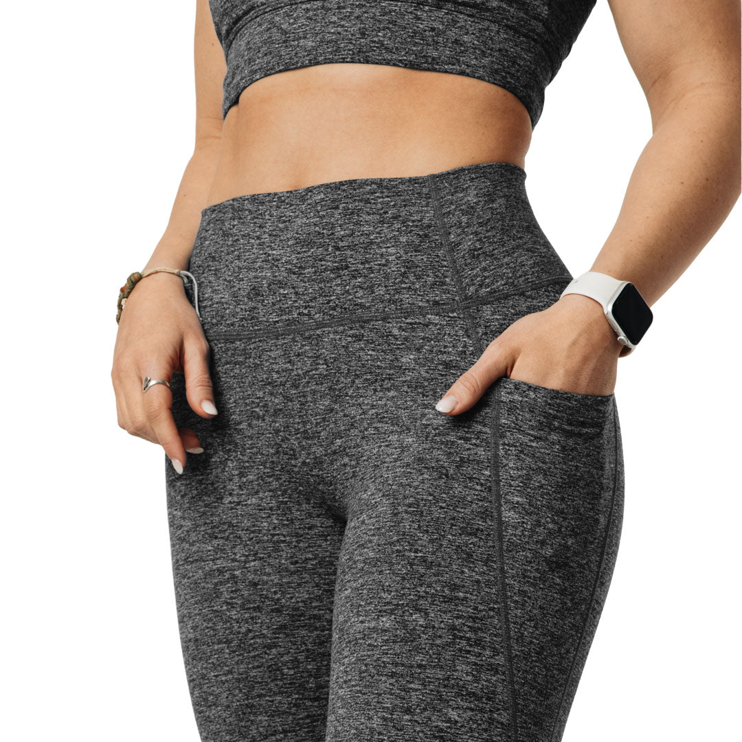 Forever 21 Women's Active Seamless High-Rise Leggings in Heather